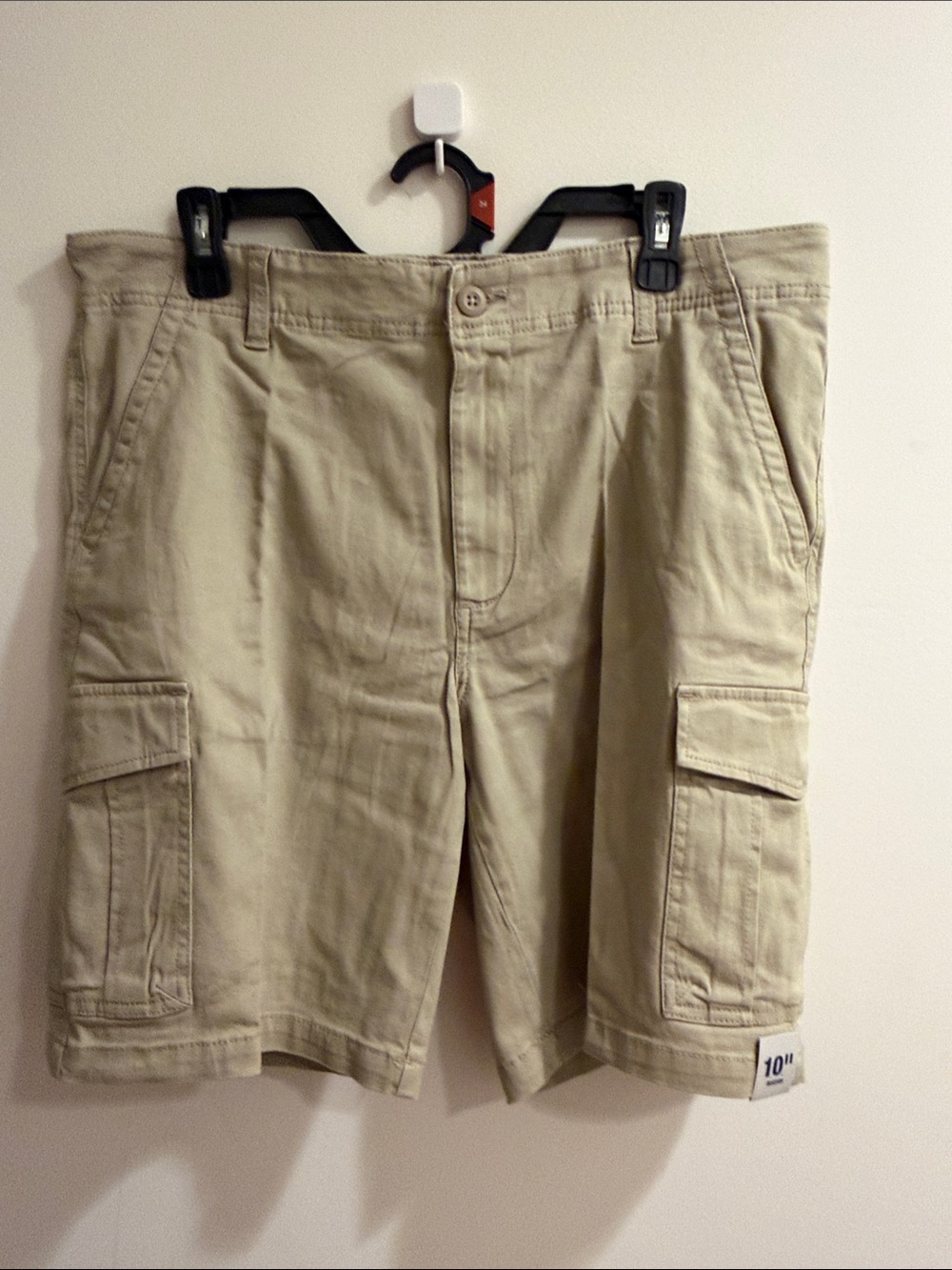 George Men's Tan Cargo Shorts with Utility Pockets